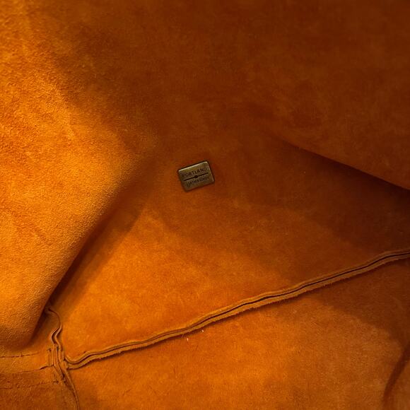 Portland Leather goods SLOUCHY SHOULDER BAG Orange Koi Large purse - Picture 10 of 11